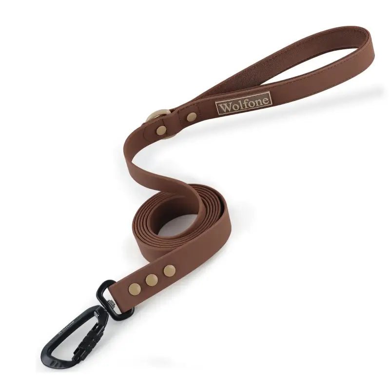 Laisse pour chien Wolfone en PVC avec mousqueton automatique pour moyens chiens