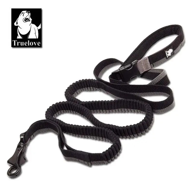 Laisse pour chien TrueLove mains libres avec amorti antichoc et boucle rapide