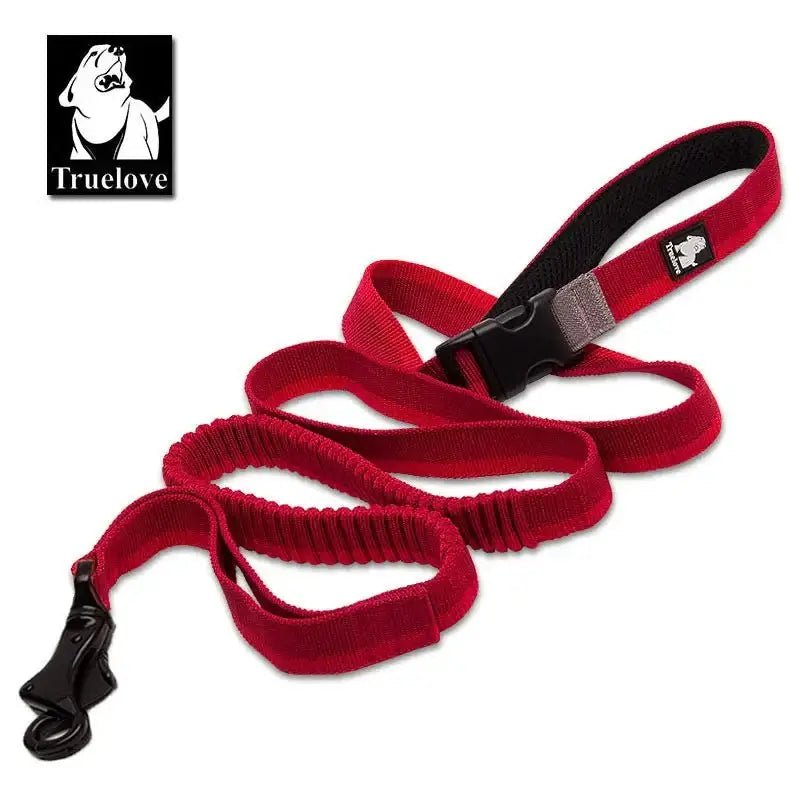 Laisse pour chien TrueLove avec amorti antichoc, réglable, mains libres, clip et boucle