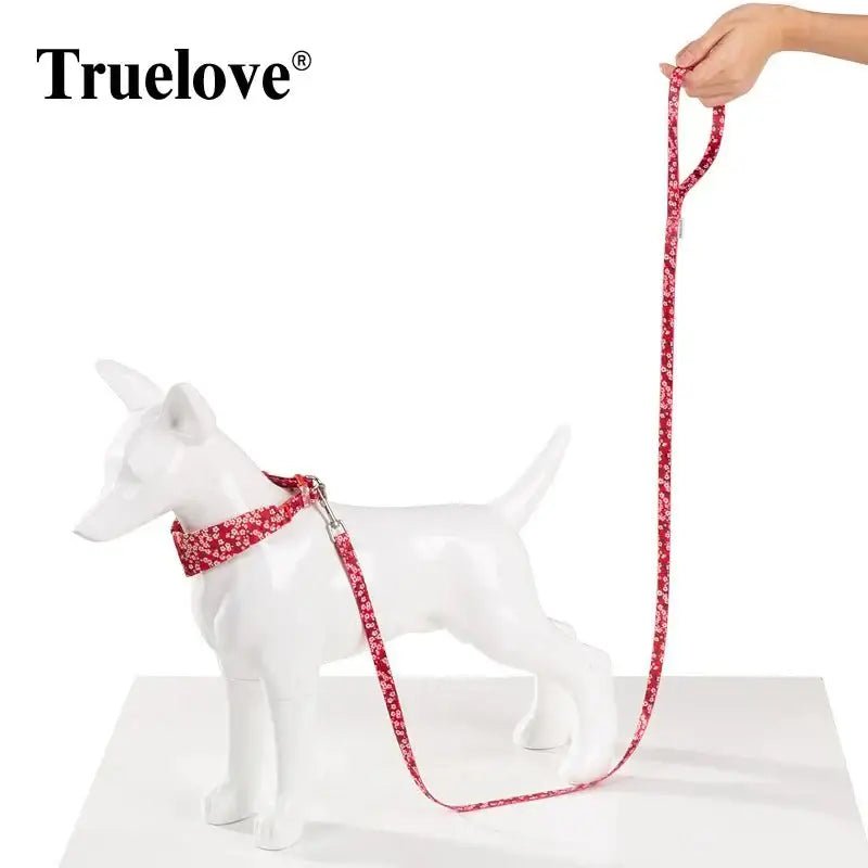 Collier et laisse pour chien petits chiens Truelove Flower, style léger et assorti
