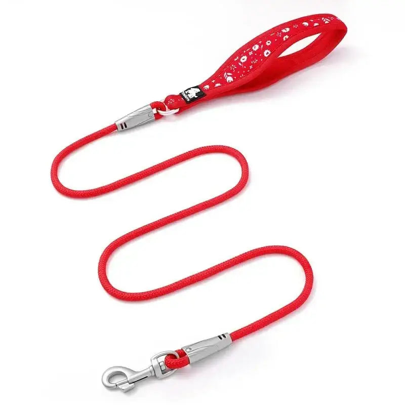 Laisse pour chien Truelove avec poignée rembourrée et motif floral