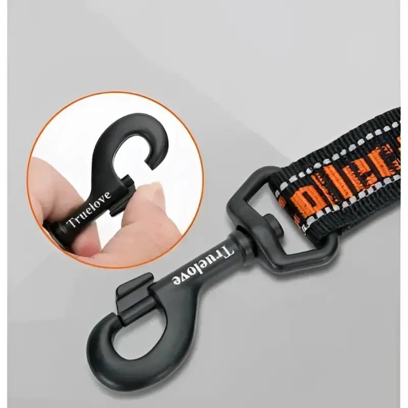 Clip en métal noir pour laisse chien Truelove avec coutures réfléchissantes et pull plus