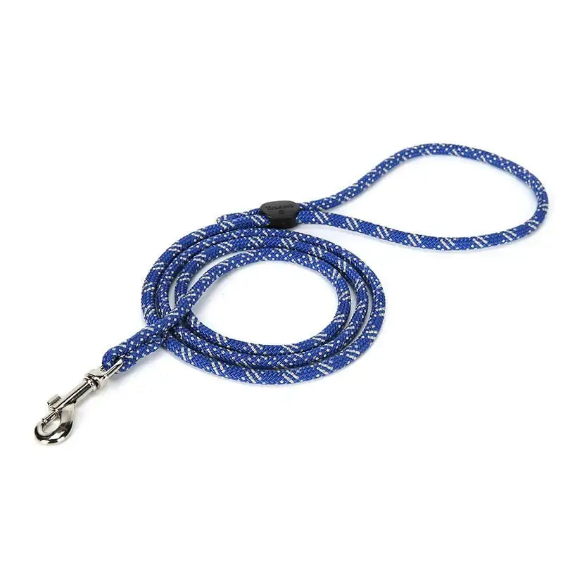 Laisse pour chien Truelove en corde bleue et blanche, accessoires pour chien élégants