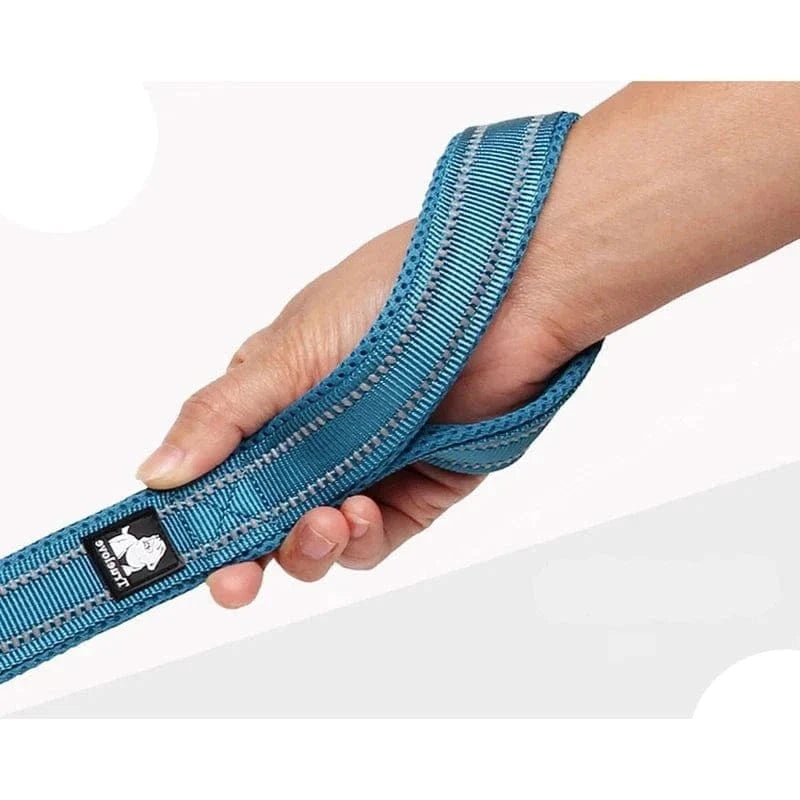 Laisse courte Truelove 110 cm avec bandes réfléchissantes et maille respirante