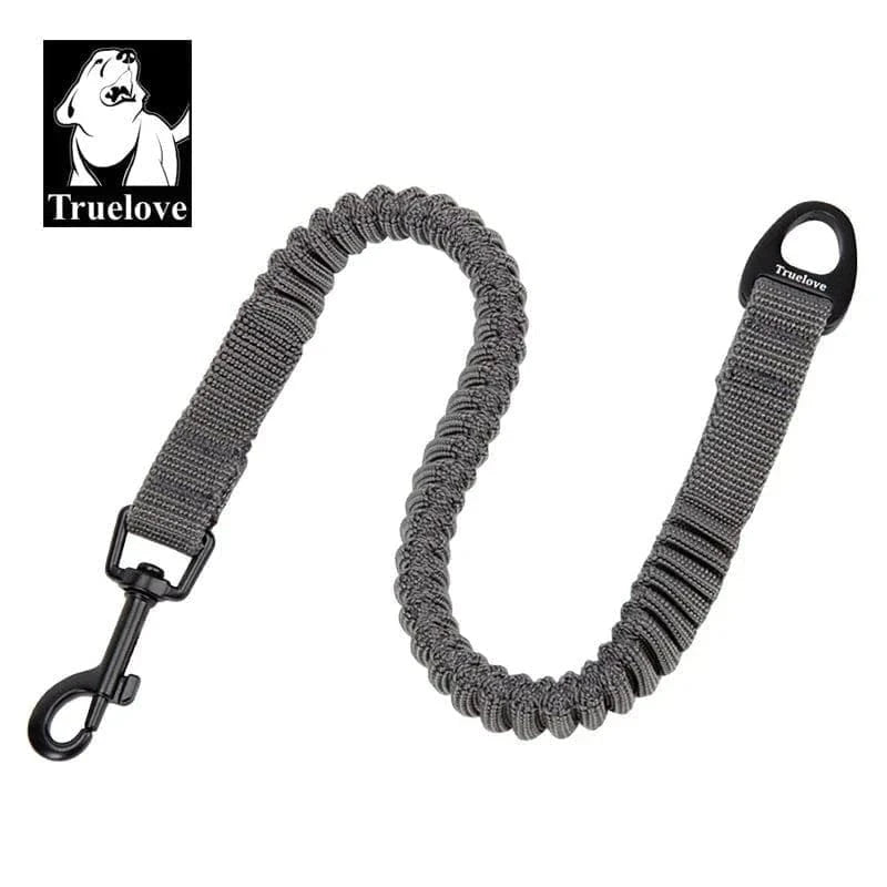 Laisse élastique gris en nylon souple pour chien, alliage d’aluminium léger