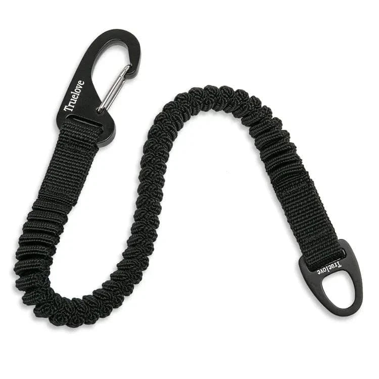 Laisse élastique Truelove avec nylon souple, alliage d’aluminium et clip carabiner