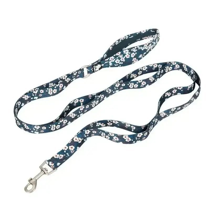 Laisse Truelove chien florale 140 cm avec contrôle, laisse truelove ergonomique pour balade sécurisée