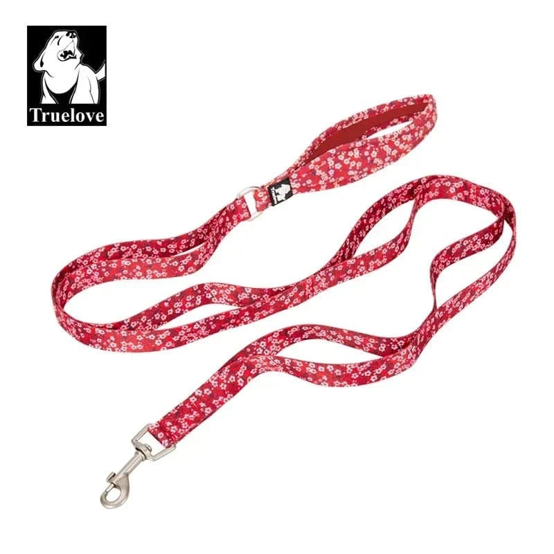 Laisse Truelove fleur 1,4 mètre - Rouge Coquelicot - S (1.5cm x 140cm)