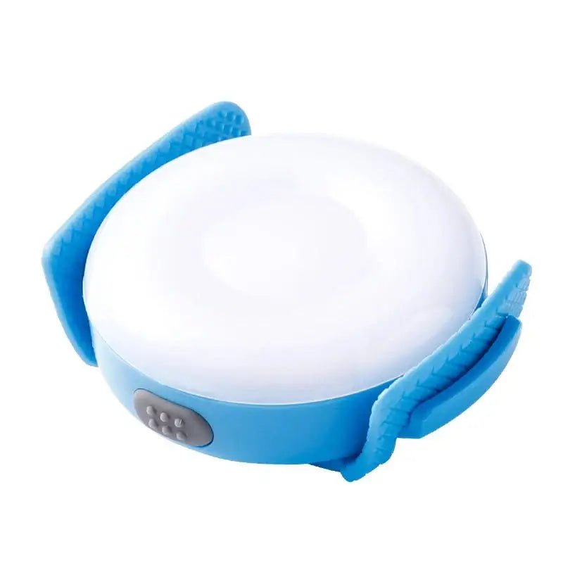 Lampe led Truelove portable bleue et blanche avec poignées texturées et panneau de contrôle