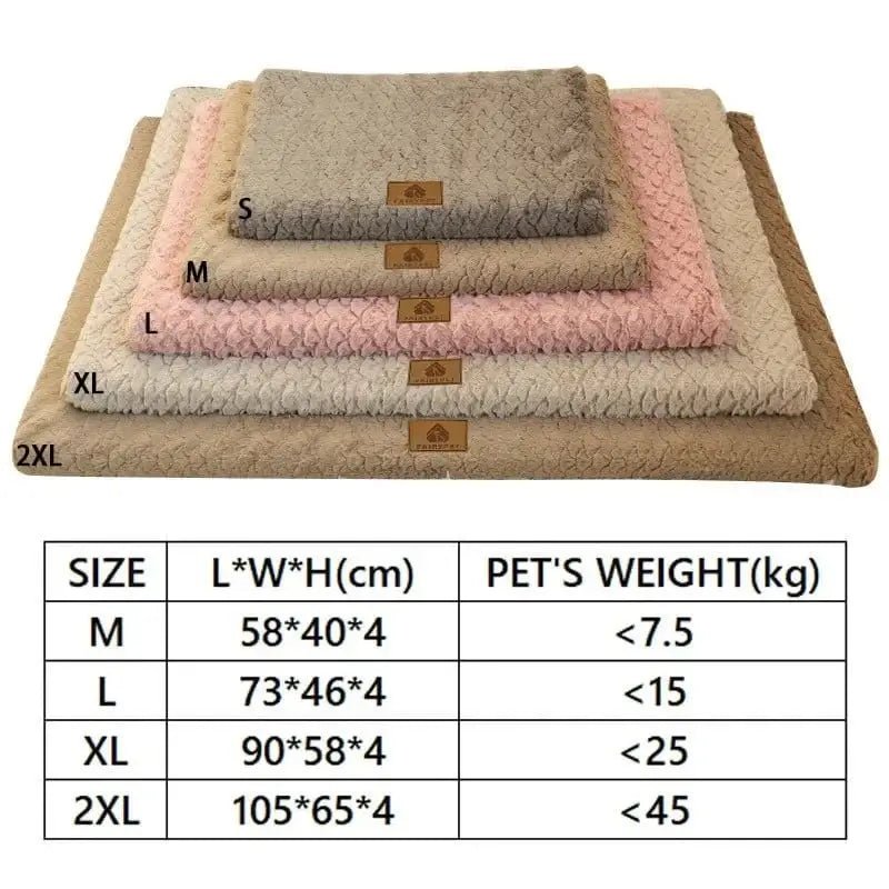 Lit Orthopédique à Mémoire de Forme - Khaki - M 58x40cm Chien - de 7kg
