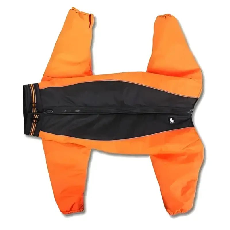 Manteau pour chien Truelove Arctique réversible et imperméable avec fermeture éclair, orange et noir