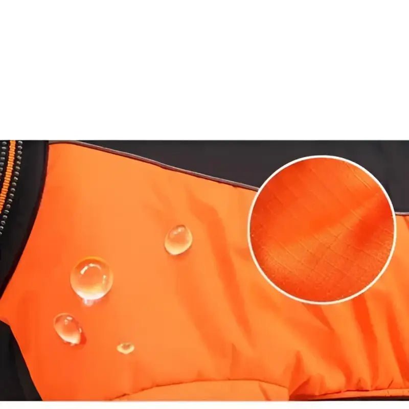 Tissu orange résistant à l’eau avec texture ripstop pour chien Truelove Arctique