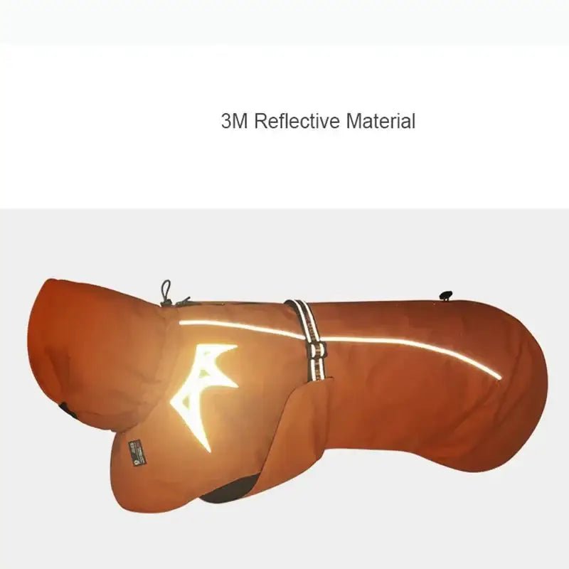 Manteau pour chien Truelove imperméable et chaud avec doublure Thinsulate™, orange reflective
