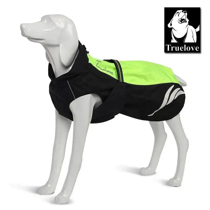 Manteau Truelove Spring pour chien avec bandes réfléchissantes, imperméable et respirant