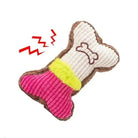 Os en peluche pour petit chien avec couineur, jouet sonore pour chien résistant et hygiénique