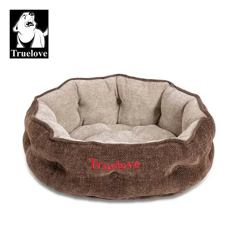 Panier pour chien Truelove en chenille avec bords surélevés en coton éco-responsable