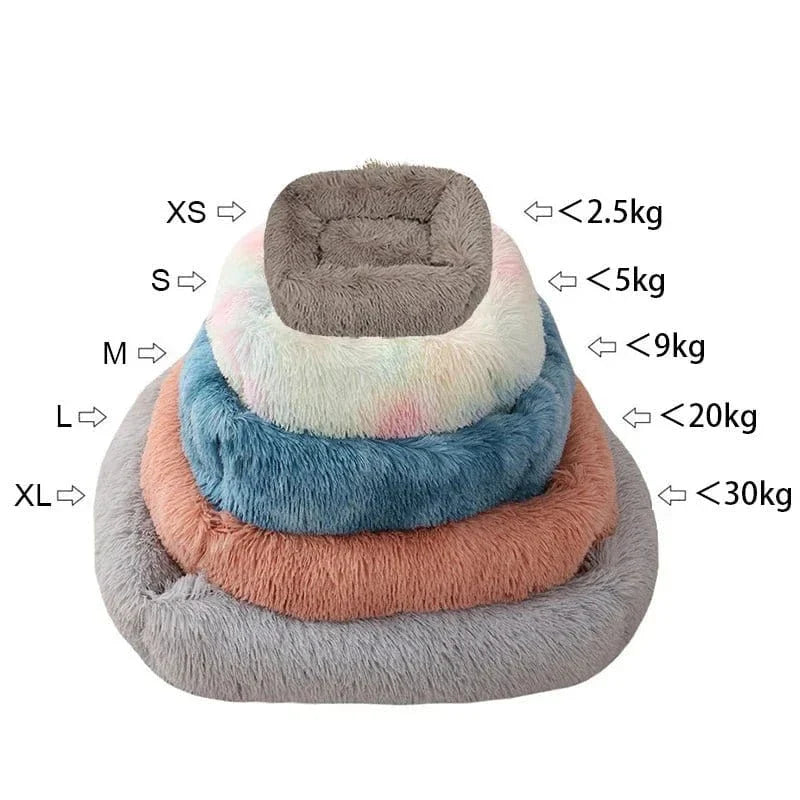Stack de lits pour chiens en peluche, design sobre, base antidérapante et comfy