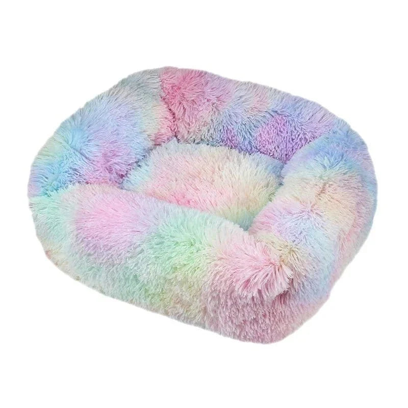 Panier en Peluche tout Confort avec design sobre et base antidérapante pour chiens