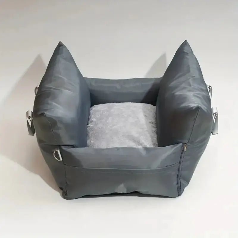Panier de transport design pour chien avec intérieur en peluche, sécurisé et haut de gamme