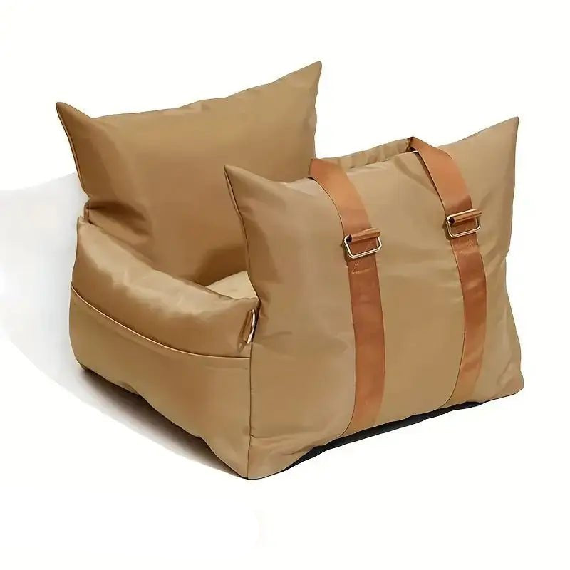 Coussin de transport pour chien design avec sangles, panier haut de gamme pour petit chien