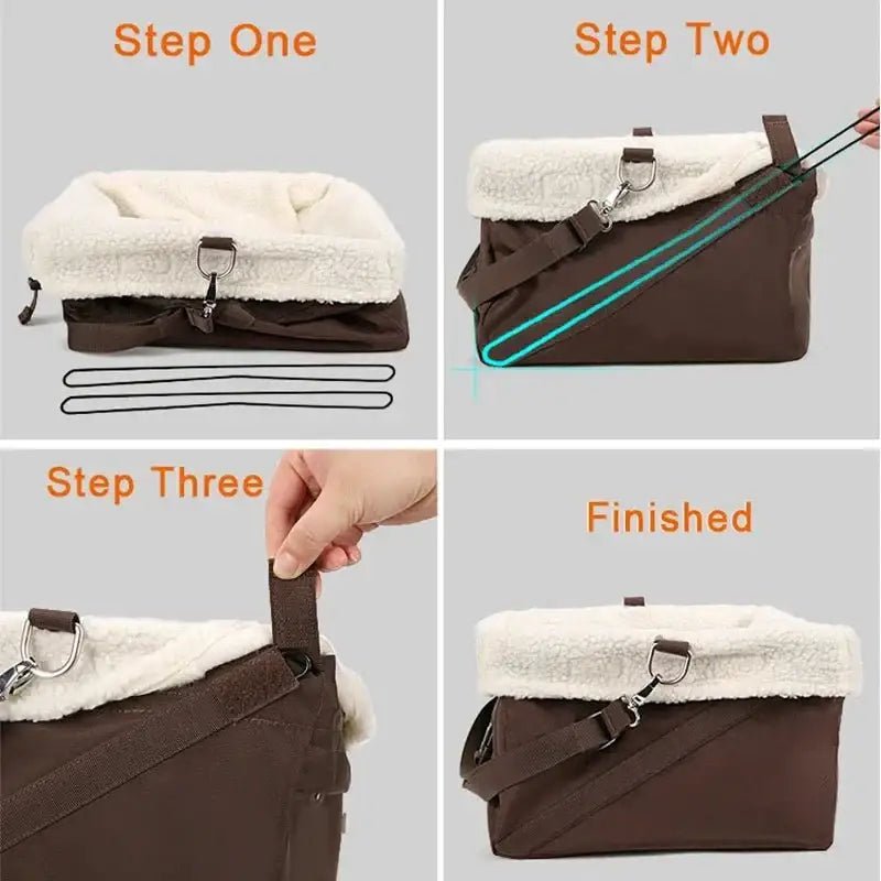 Panier de transport pour chien Truelove Secure pliable et lavable avec doublure douce