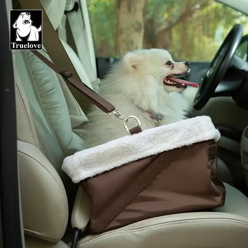 Panier de transport pour chien Truelove Secure pliable avec siège pour animaux et sécurité