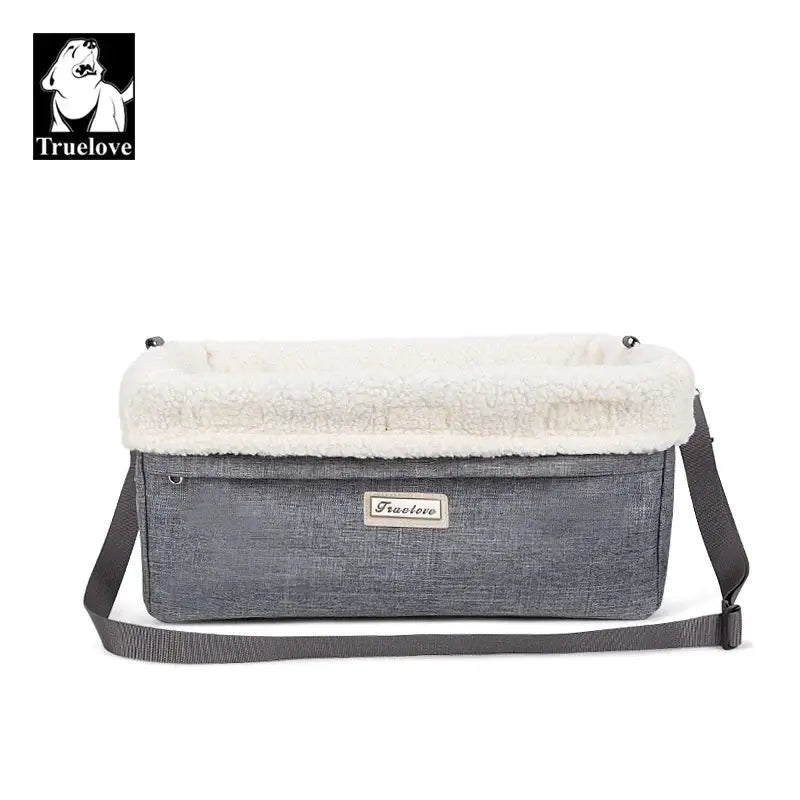 Panier de transport pour chien Truelove Secure avec doublure blanche et bandoulière