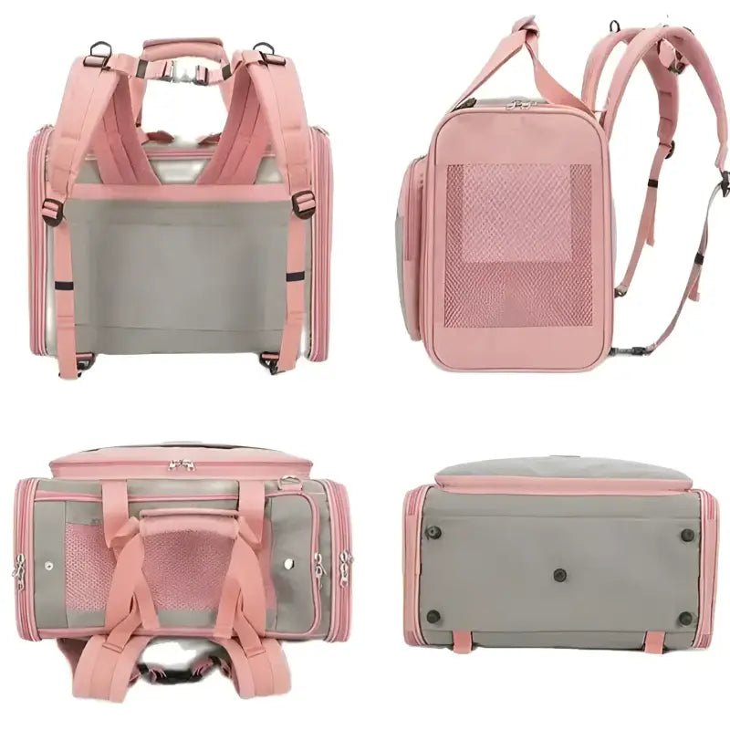 Sac à dos pour chien Truelove Premium respirant en tissu Oxford 420d avec fenêtres en mesh