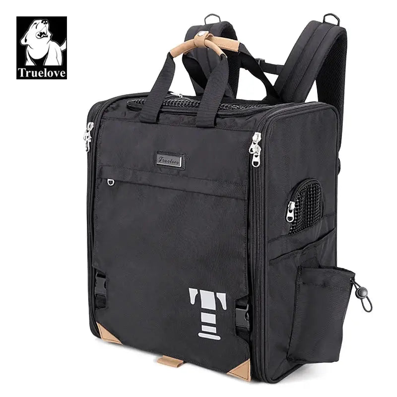 Sac à dos pour chien Truelove Safe respirant avec ouverture latérale, sac de transport chien Truelove