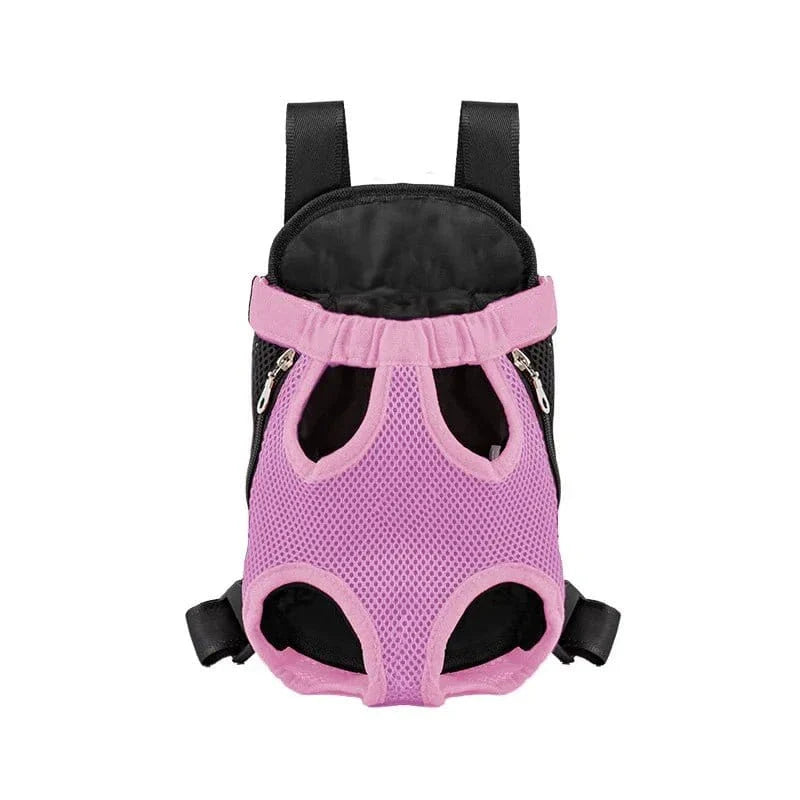 Petite sac à dos aéré pour petit chien, facile à entretenir, look pink et black