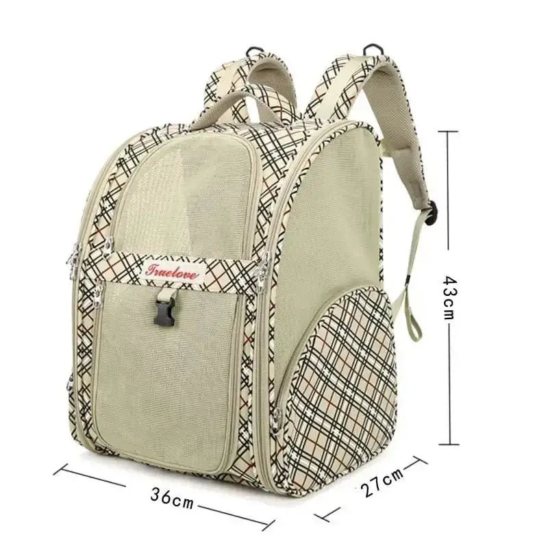 Sac à dos pour chien Truelove chic en tissu résistant et design stylé et confortable