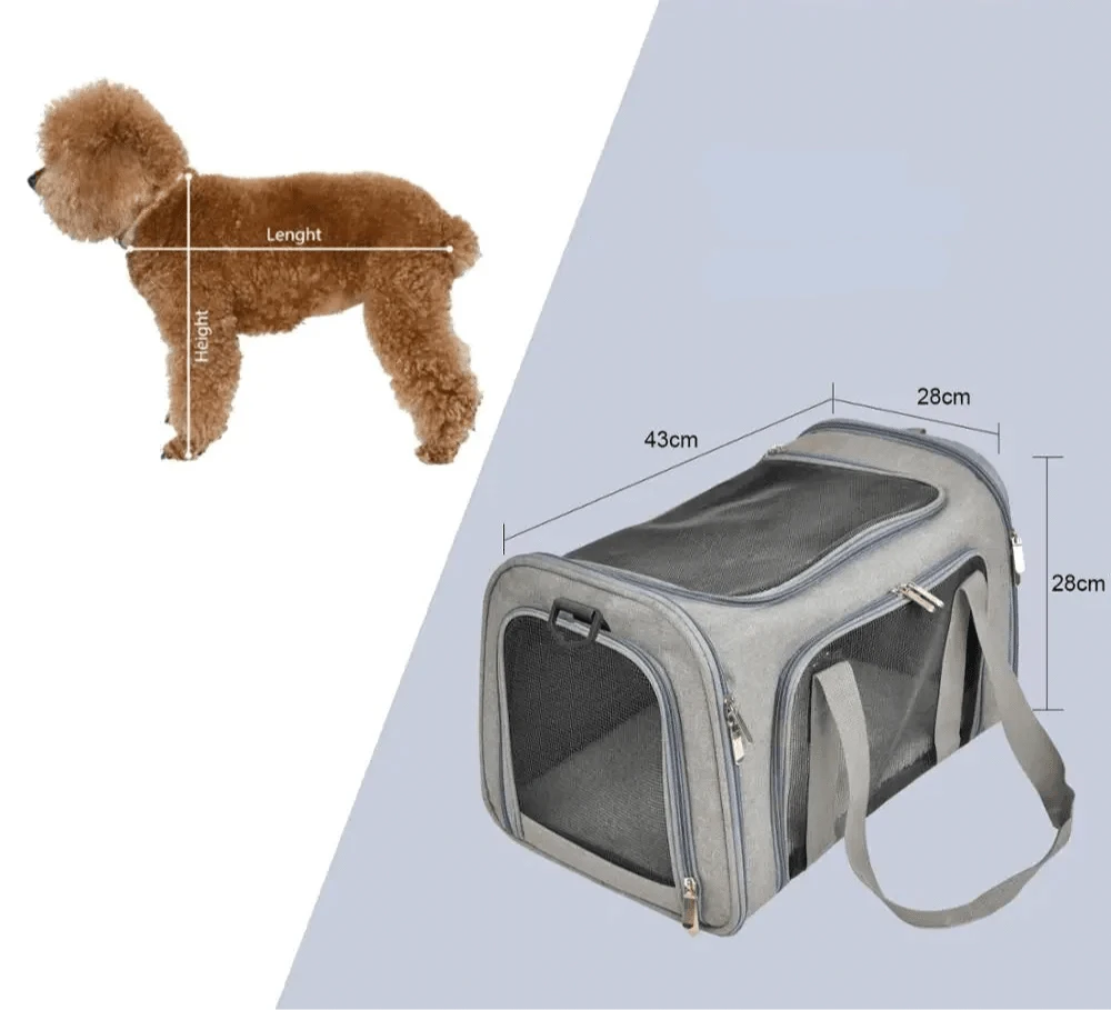 Sac de transport approuvé par les compagnies aériennes, convient aux petits chiens