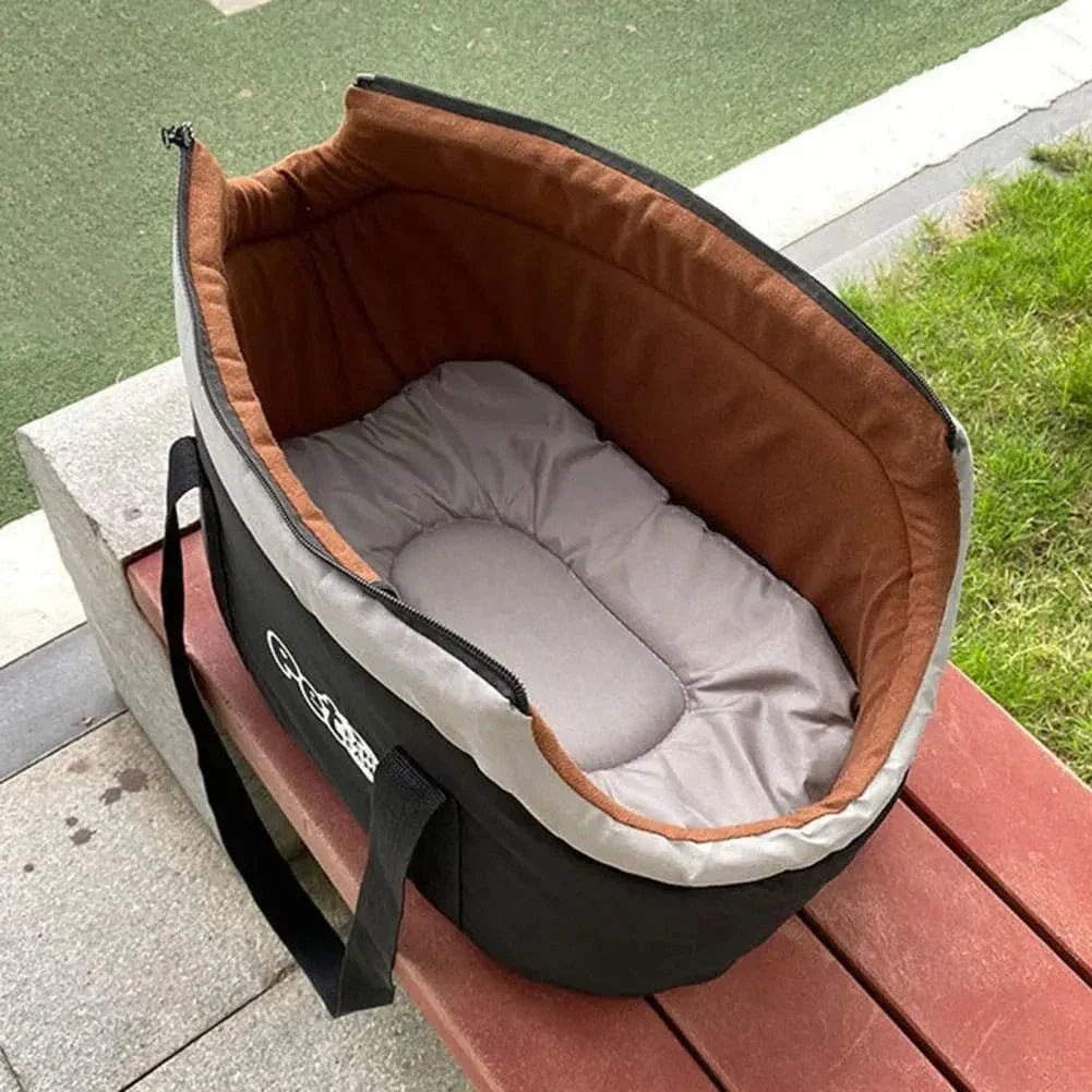 Sac de Transport Confortable pour petits chiens, design respirant, petite taille, gris et noir