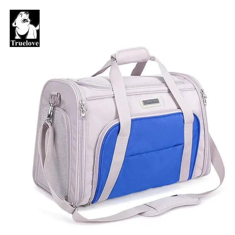 Sac de transport pour chien Truelove Trekker en tissu Oxford avec mesh et sangles