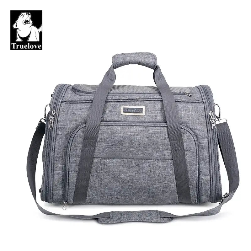 Sac de transport pour chien Truelove Trekker en tissu Oxford avec poignée et bandoulière