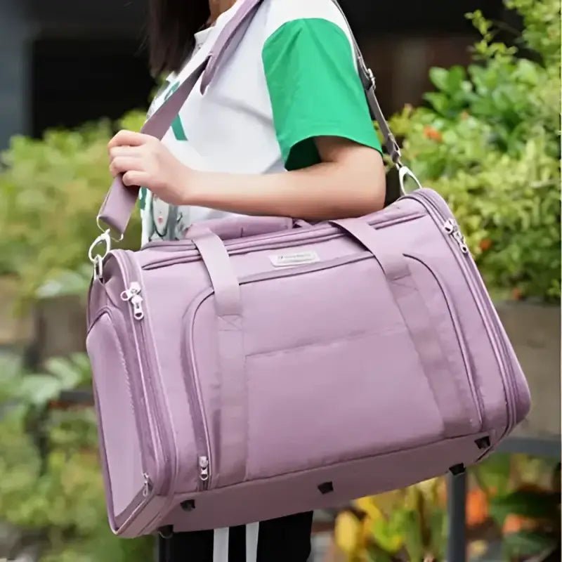 Sac de transport pour chien Truelove Trekker en tissu Oxford, carrier doux avec roues