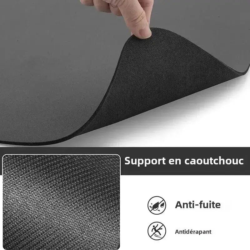 Tapis sous gamelle pour chien anti-dérapant, absorbant, facile à nettoyer, résistant aux fuites