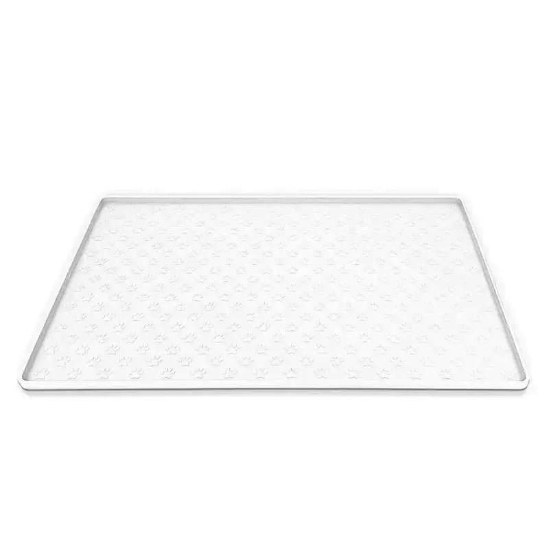 Tapis silicone pour gamelle chien étanche avec rebords pour sol propre