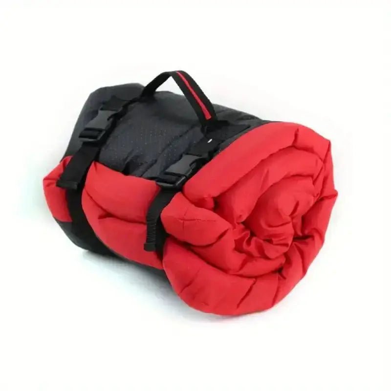 Sac de couchage confortable pour chien en déplacement avec roulettes et straps