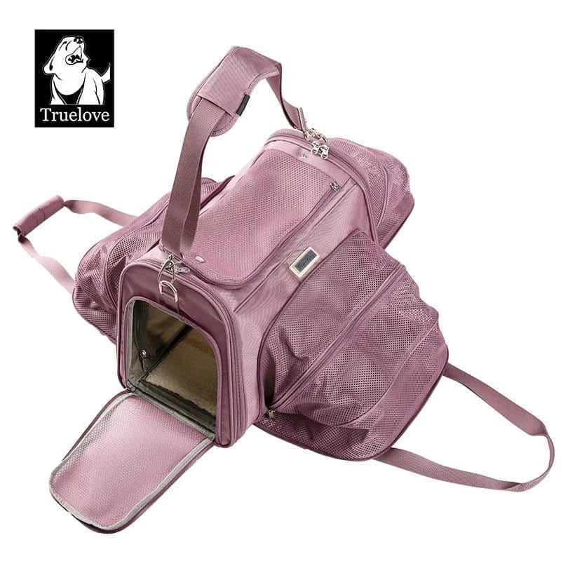 Sac de Transport Truelove Pliable Luxe pour petits chiens, transport pliable avec côtés extensibles