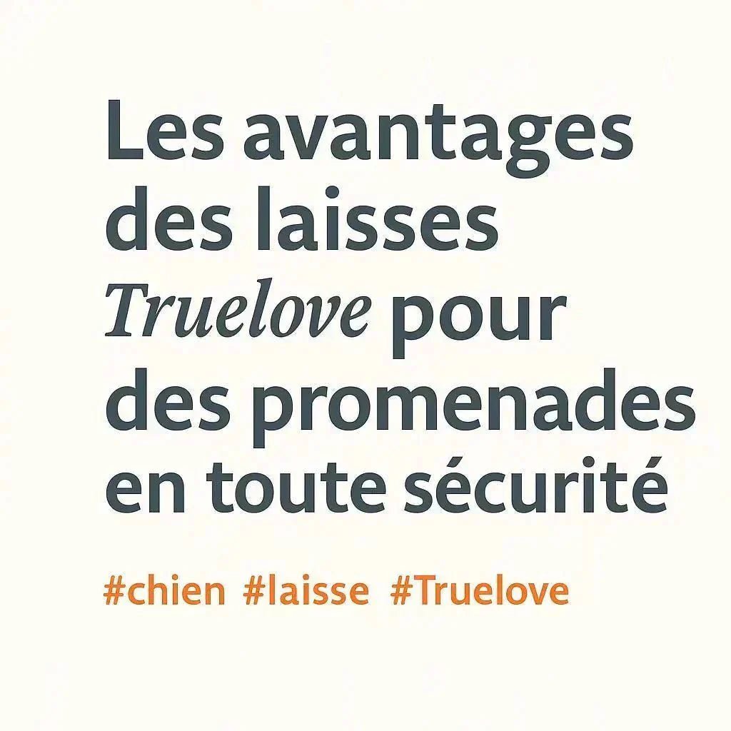 👉 Les avantages des laisses Truelove pour des promenades en toute sécurité - Pattes et Trésors