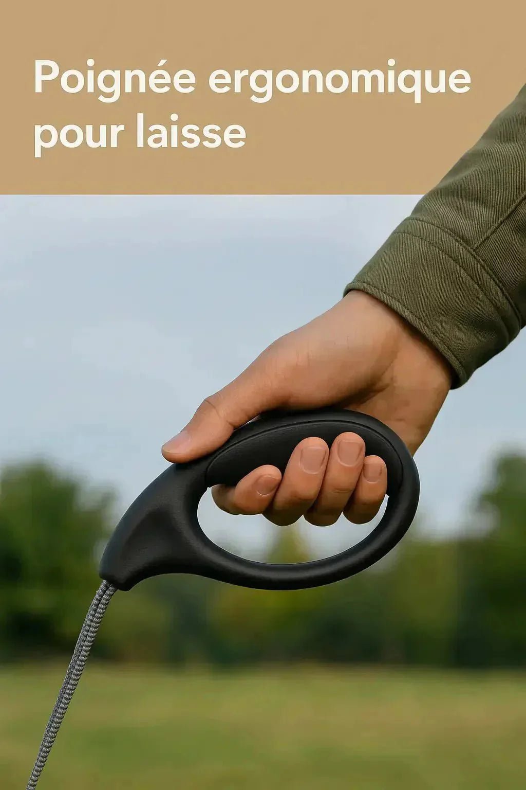 Poignée Ergonomique Chez Pattes pour Longues Promenades Confortables - Pattes et Trésors