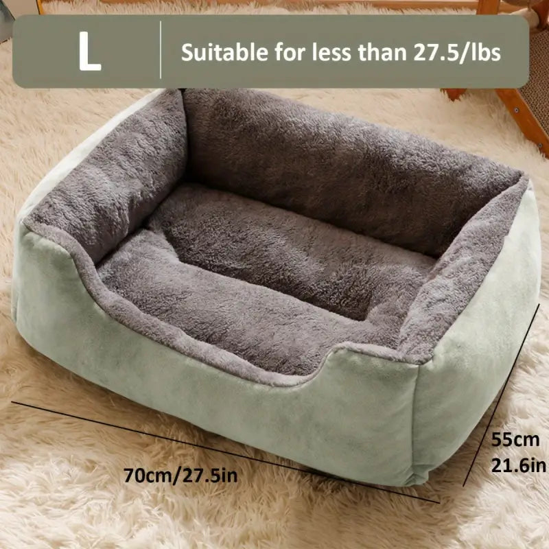 Coussin doux et rectangulaire pour chien, 1pc Cozy Plush Dog, idéal pour très petit