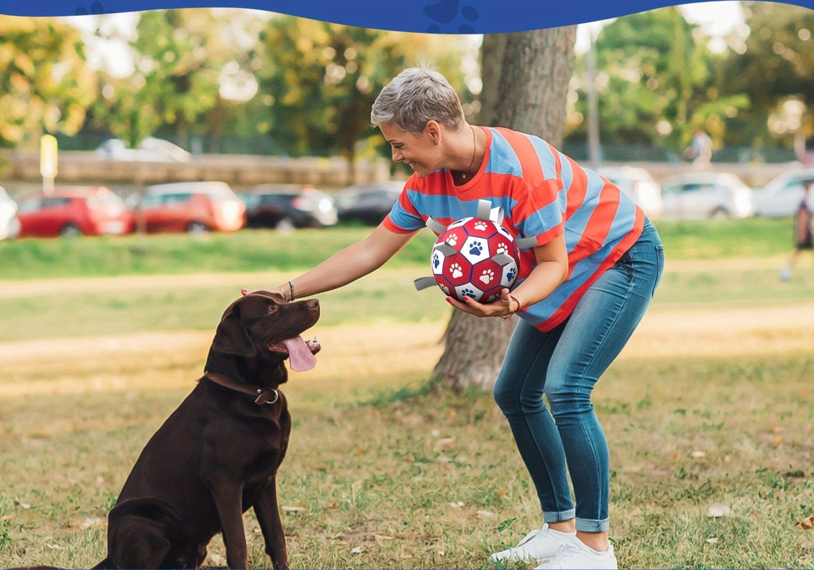Jouet interactif pour chien en forme de balle de football, parfait pour le jeu et l’entraînement