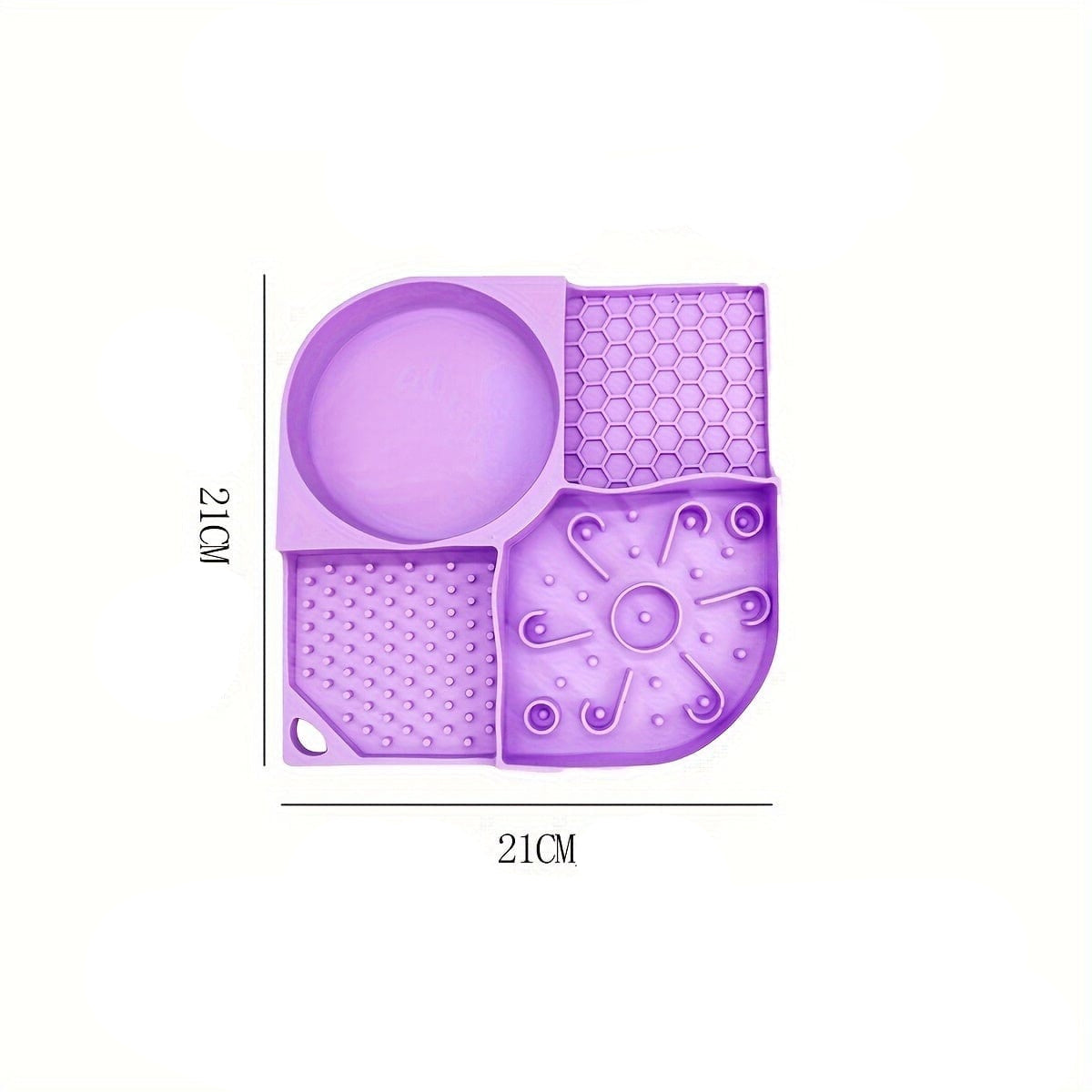 Tapis d’alimentation lente en silicone violet pour chiens, accessoires pour chiens