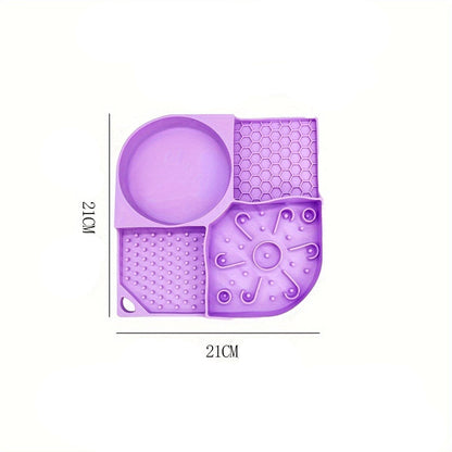 Tapis d’alimentation lente en silicone violet pour chiens, accessoires pour chiens