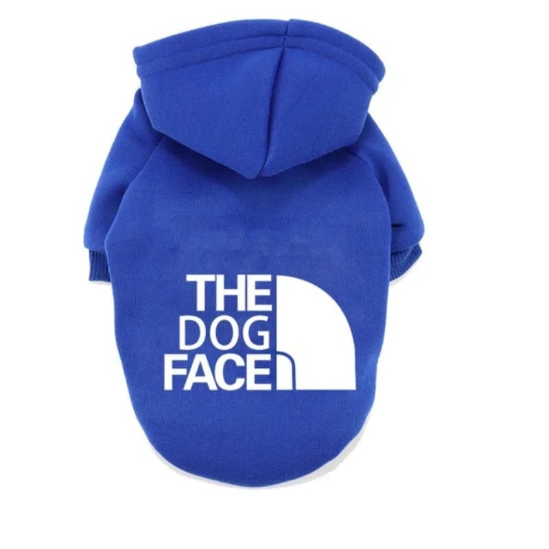 Pull à capuche THE DOG FACE gros logoBleuXS