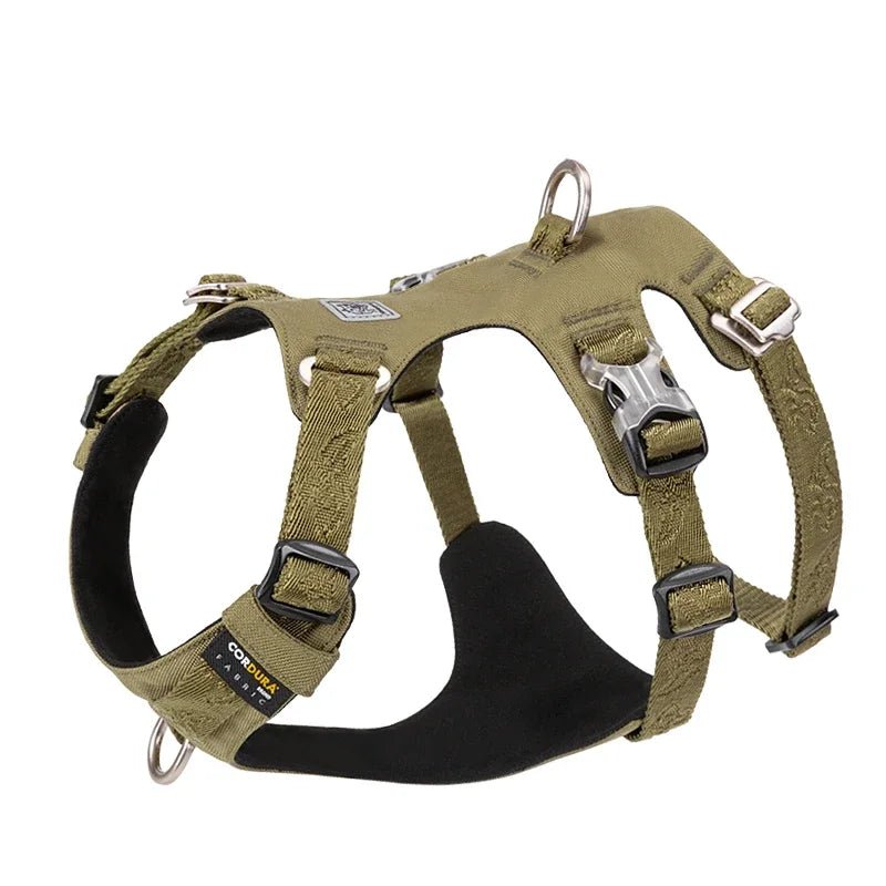 Harnais chien anti traction avec design double, boucles duraflex et tissu Cordura