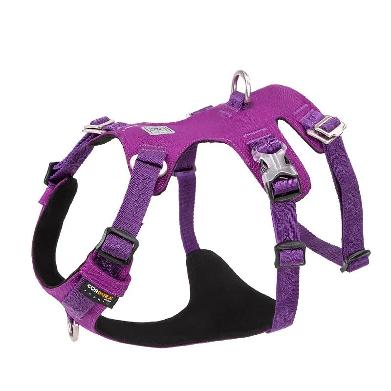 Harnais chien anti traction avec design double, tissu Cordura, boucles duraflex, Winhyepet YH1807