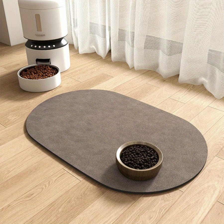 Image showing absorbent diatomaceous pet feeding mat for dogs, easy to clean accessoires pour chiens